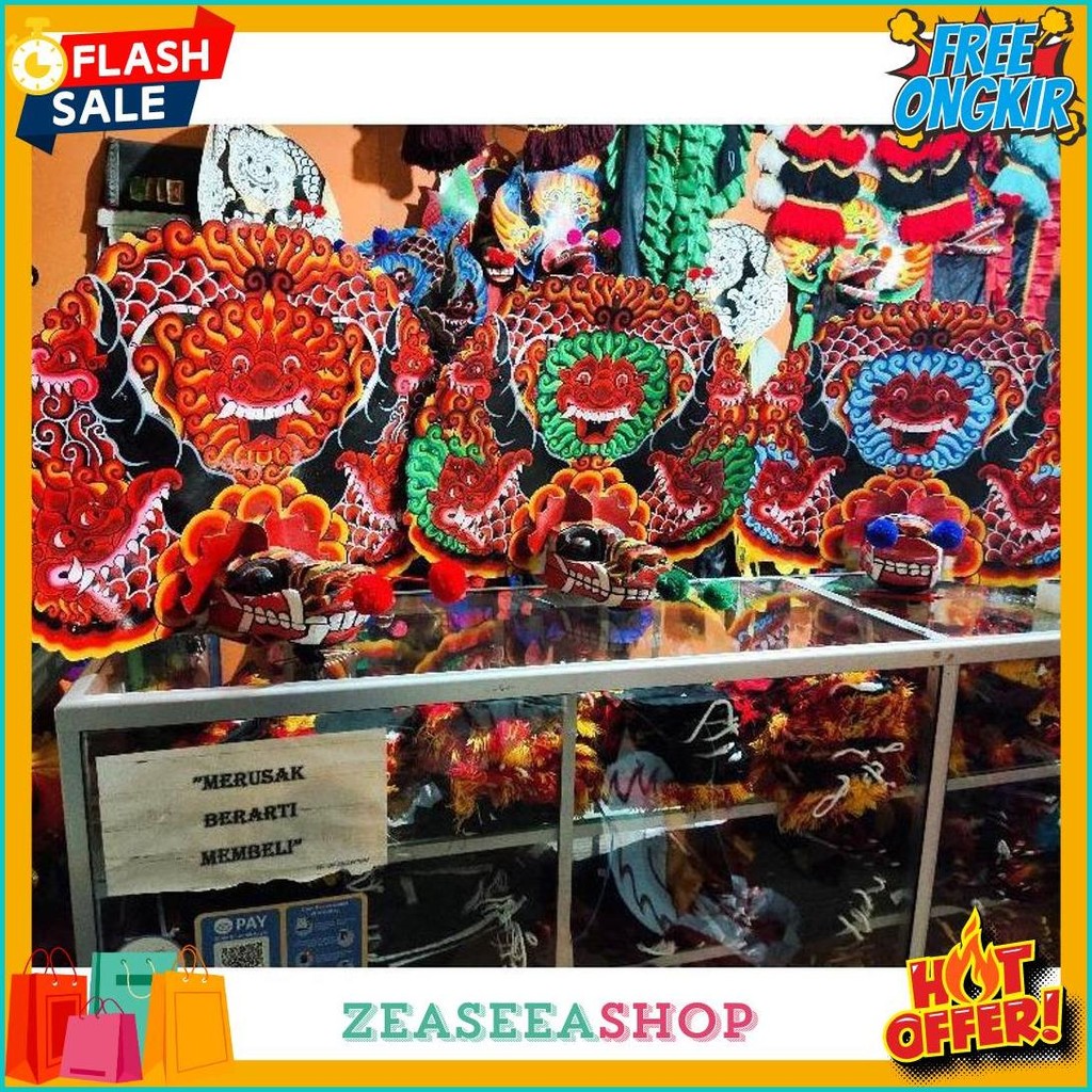 Barongan Smp Cat Brush / Barongan Anak / Caplokan / Pecut / Pecut Bopo / Ganongan / Bujang Ganong (L