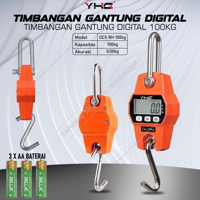 Timbangan Gantung Digital MINI CRANE SCALE 100kg 0.05kg