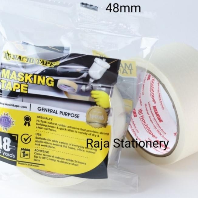 

Masking Tape Nachi 24Mm 48Mm Lakban Kertas Nachi 24Mm 1 Inch [Dus]