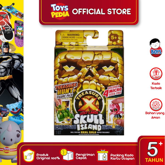Mainan koleksi Treasure X Lost Lands Skull Island Treasure Figure Pack