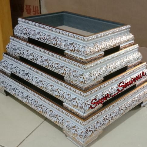 Kotak Seserahan/Frame Dan Tutup Acrylic /1 Set 4 Box Acrylic