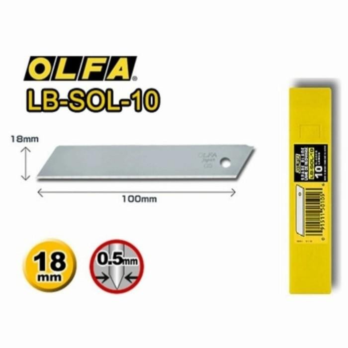 

Refill Blade Olfa Lb-Sol-10 18Mm Spare Blade (10Pcs Per Pack)