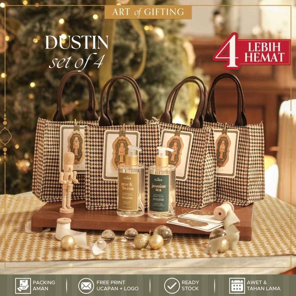 

an 4x best deal dustin christmas set | hampers natal elmer