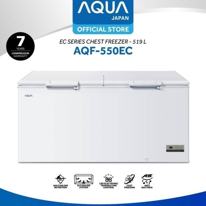 ] FREEZER BOX AQUA AQF550EC CHEST FREEZER AQUA AQF 550EC 519L