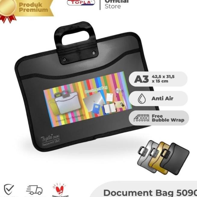 

TOPLA DB 5090 - TAS JINJING DOKUMEN KERTAS MULTIFUNGSI SEKOLAH & TAS