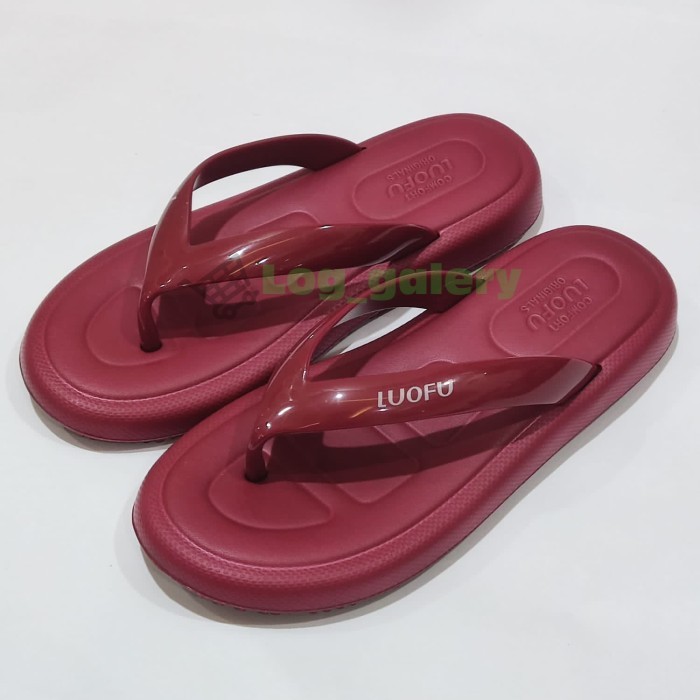 Sandal Wanita Jepit Jelly Luofu E-7196