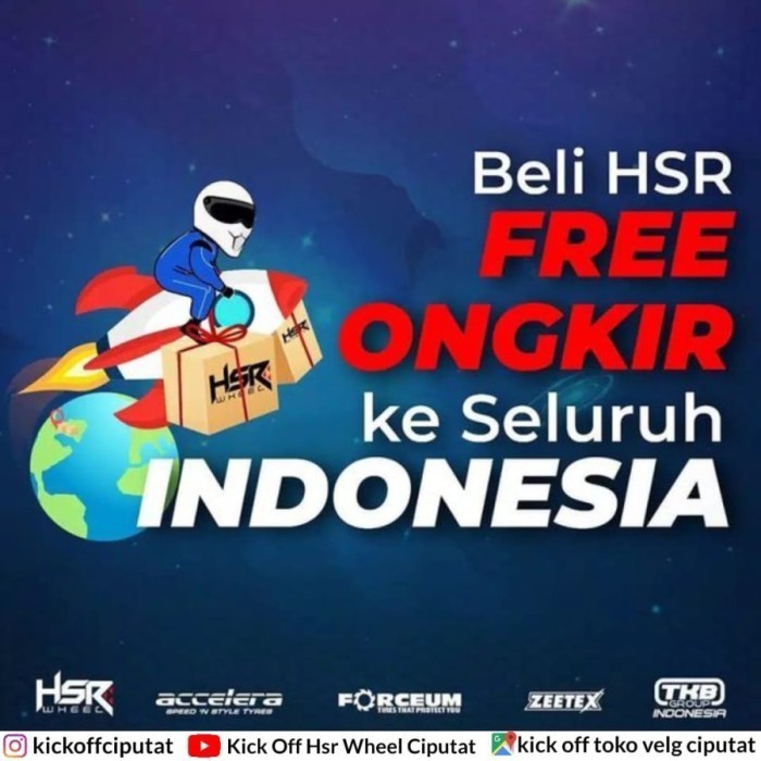 Velg HSR Ring 14 Model Kaleng Untuk Mobil SIGRA AYLA BRIO dll