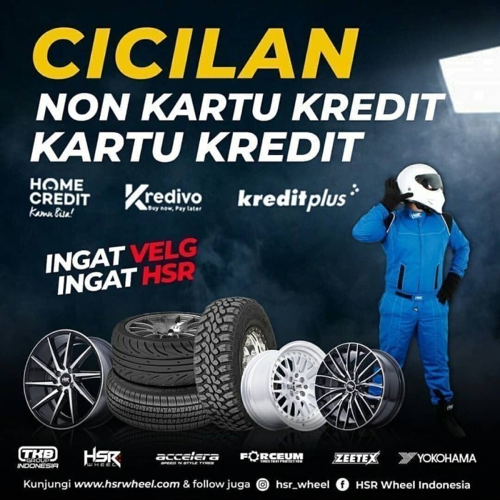 Velg Standar Mobil Ring14 Pelek Mobil Racing Hsr Benjot Ring 14