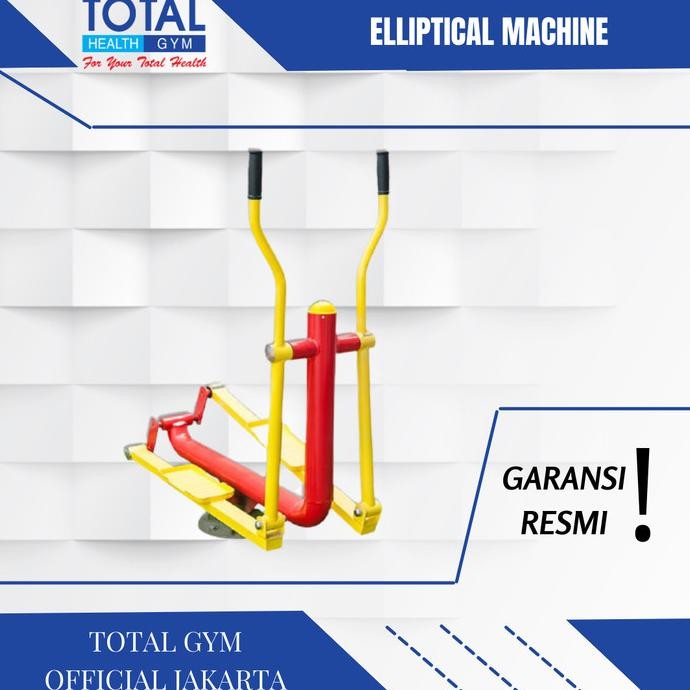 Alat fitness outdoor taman Elliptical machine Total