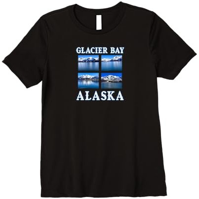 Kaos Premium Perusahaan Sepeda Gunung Alaska Glacier Bay James & Mary |oGi56LJC|