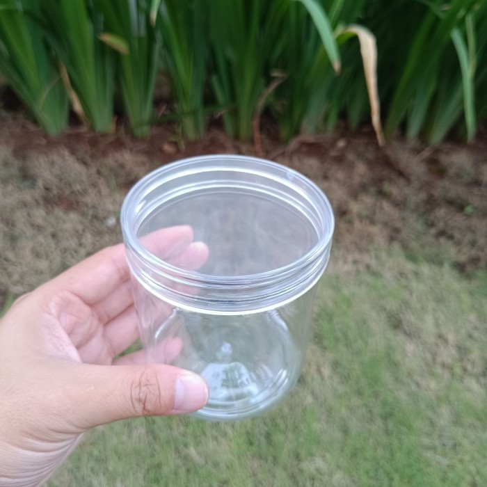 Toples Plastik 500 Ml - Toples Tabung 500 Ml - Toples Kue Snack