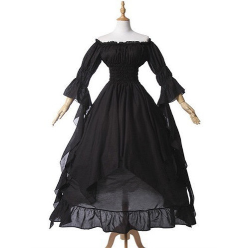 AliExpress Amazon Dress Renaissance Costume Women's Gothic Witch Dress Medieval Wedding Dress
