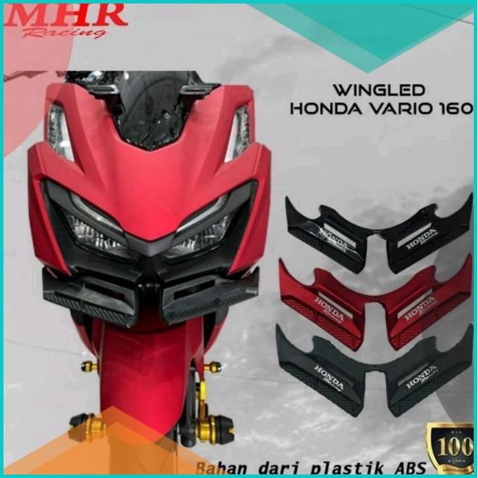 Winglet Wingled Depan Honda Vario160 MHR Racing Wingled Plastik ABS 11