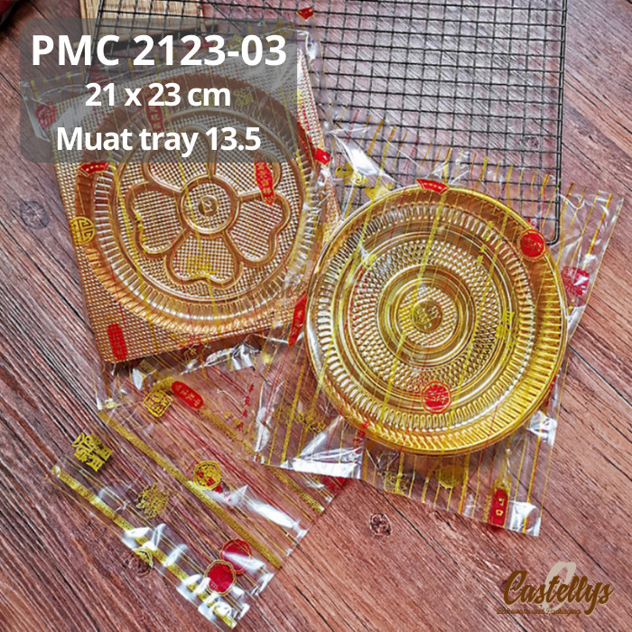 

NEW Plastik Mooncake 250gr PMC 2123-03 Gold Pia Kue Bulan Snowskin Jumbo
