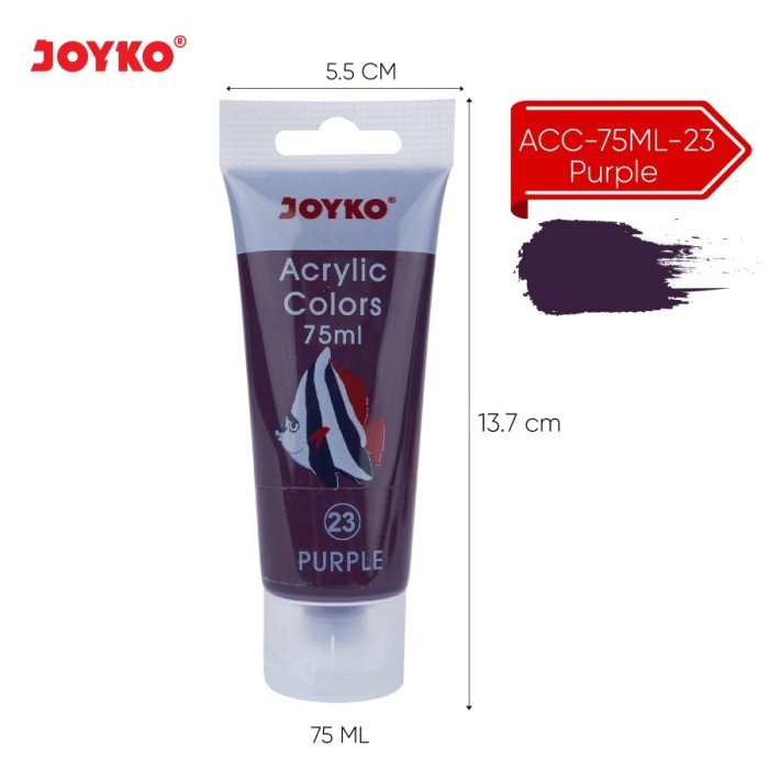 

TERBARU - Acrylic Color Cat Akrilik Joyko TiTi Tube ACC-75ML 75 ml