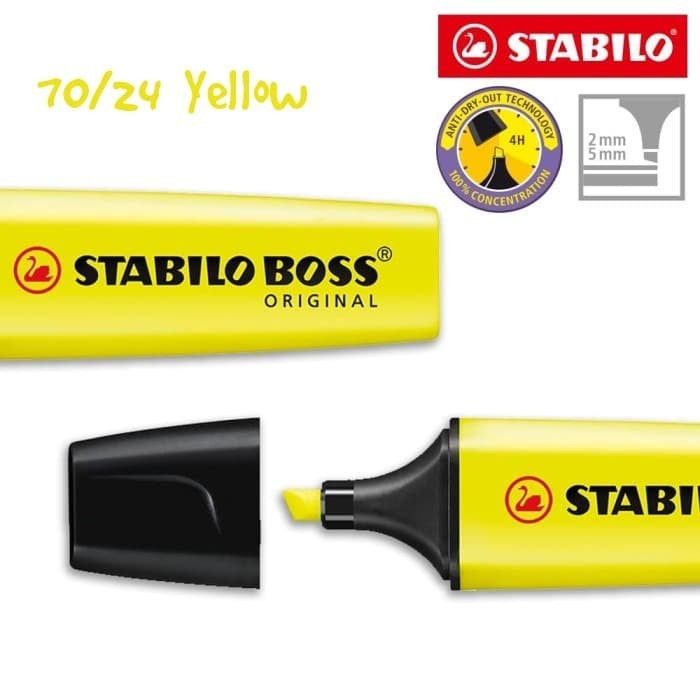 

BEBAS ONGKIR - Highlighter / Penanda Stabilo BOSS Original Yellow 70/24 Warna Kuning