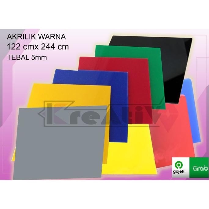 Akrilik Akryilik Achrylic Acrilic Warna tebal 5mm perlembar