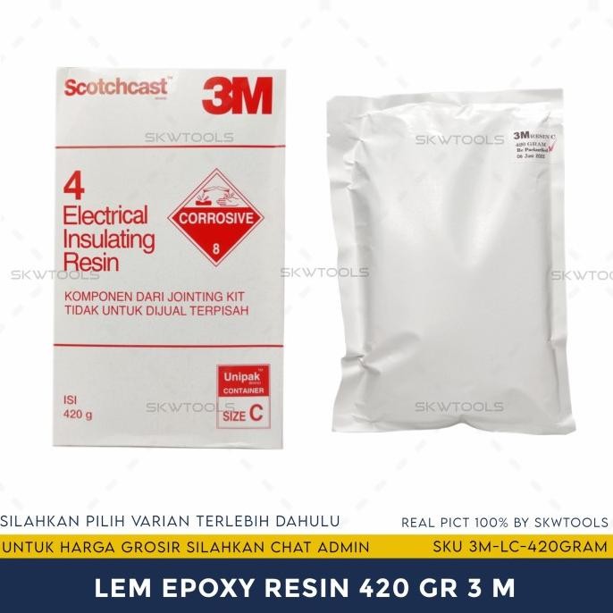 Lem Epoxy Resin + Hardener 1 set 3 M (pengecoran sambungan kabel )