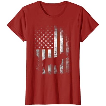 American Pitbull Terrier Kaos Bendera Amerika Patriotik Kaos |IgT2SQHX|