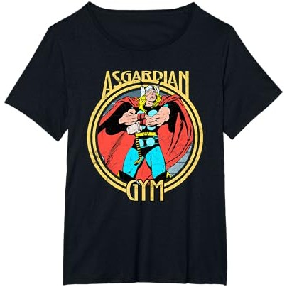 Kaos Olahraga Asgardian Buku Komik Retro Thor Marvel |6T5sy7IP|