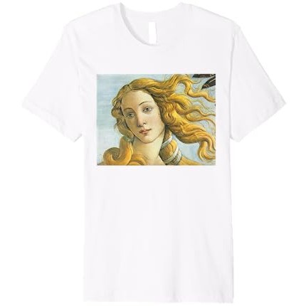 Kaos Premium Seni Lukis The Face of Birth Of Venus dari Botticelli |8PegF6NN|
