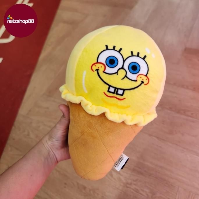 MURAH Boneka Es Cream Spongebob/Patrick/Shandy/Squidward ORI Nickelodeon Boneka Capit Timezone Funwo