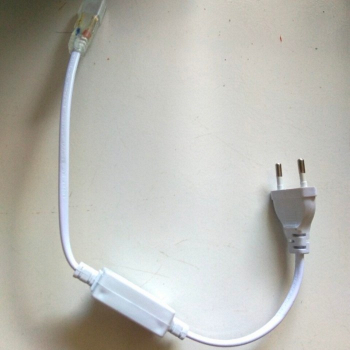 kabel colokan soket / socket lampu led neon flex / led strip selang