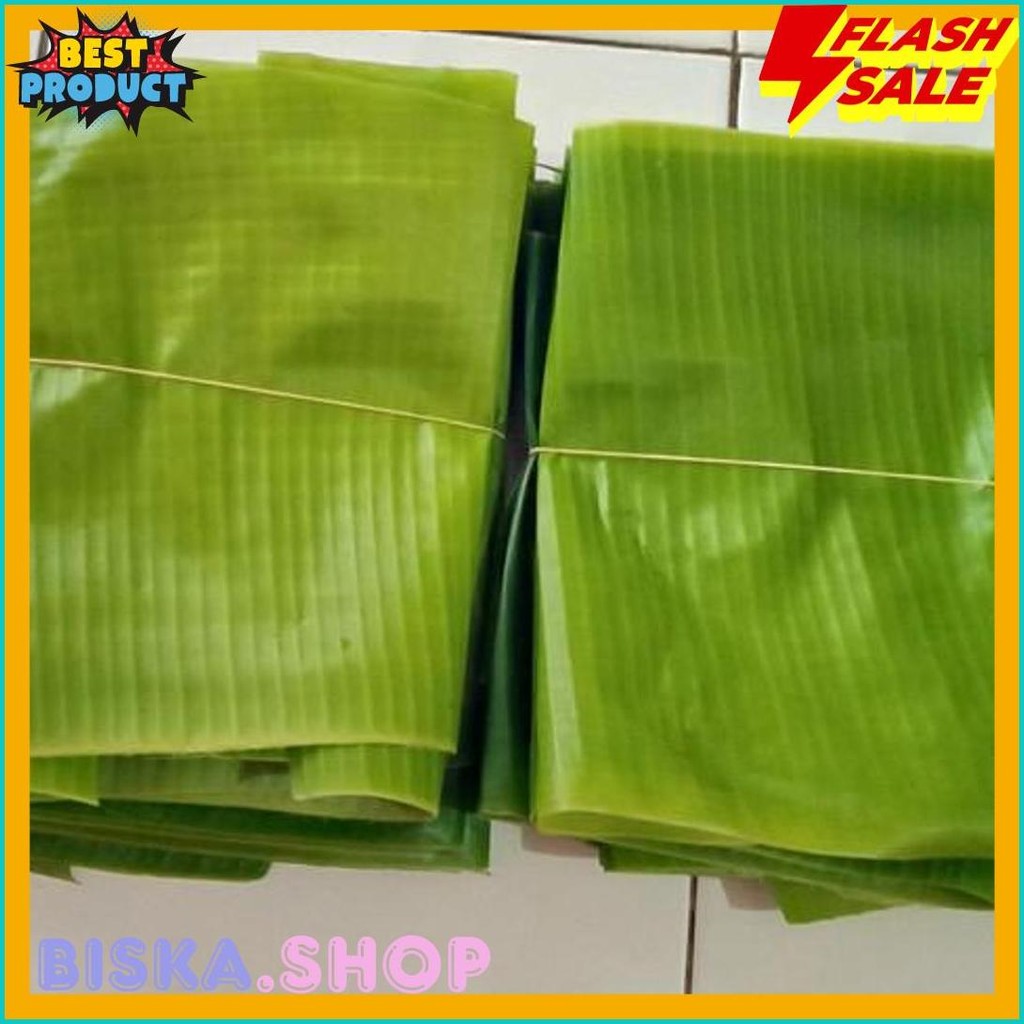 

Daun Pisang Muda 1 Kempit Lempit Isi 8 Lembar Banana Leaf Daon Bungkus (Lagi Rame)