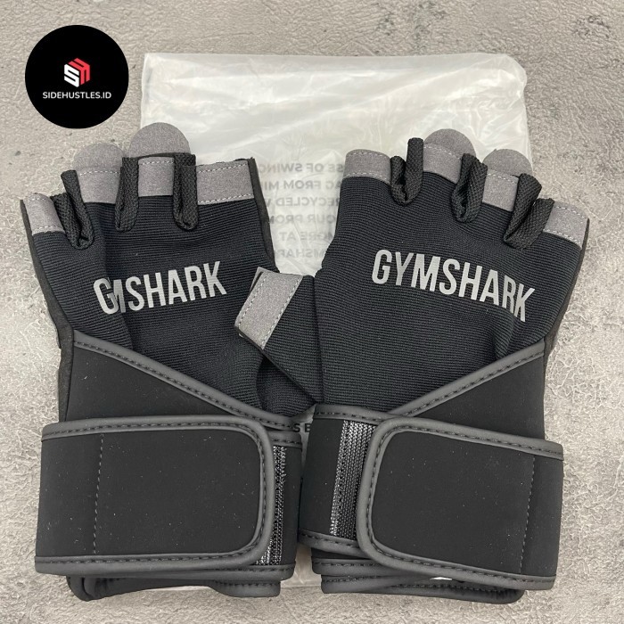 Gymshark Wrap Lifting Gloves Gym Shark Ready Stock 100% Original