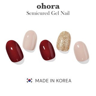 Ohora Rosewood - Semicured Gel Nail Art