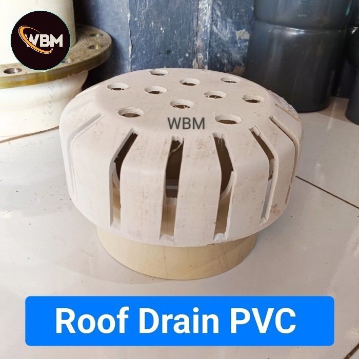 TERMURAH Roof Drain PVC 5 inchi / RD saringan talang 5" inchi