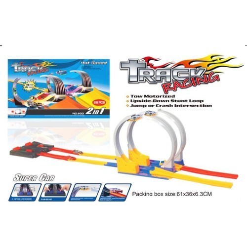 TRA RACING mainan mobil balap arena hot wheels 2 Jalur MOUT-247