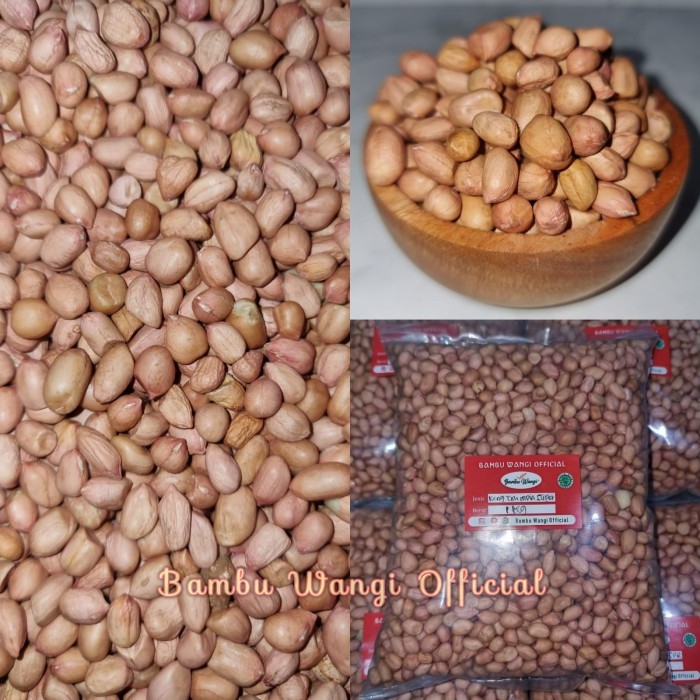 

TERLENGKAP Kacang Tanah 1 KG India Super Impor Premium Murah Kupas - Bambu Wangi