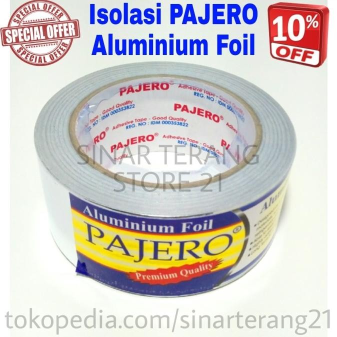 

Sale Isolasi Aluminium Foil Pajero Tape Lakban Solasi Ac Tahan Anti Panas