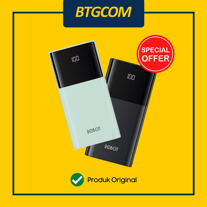 ROBOT RT190S POWERBANK 10000MAH FAST CHARGING WITH LED DISPLAY