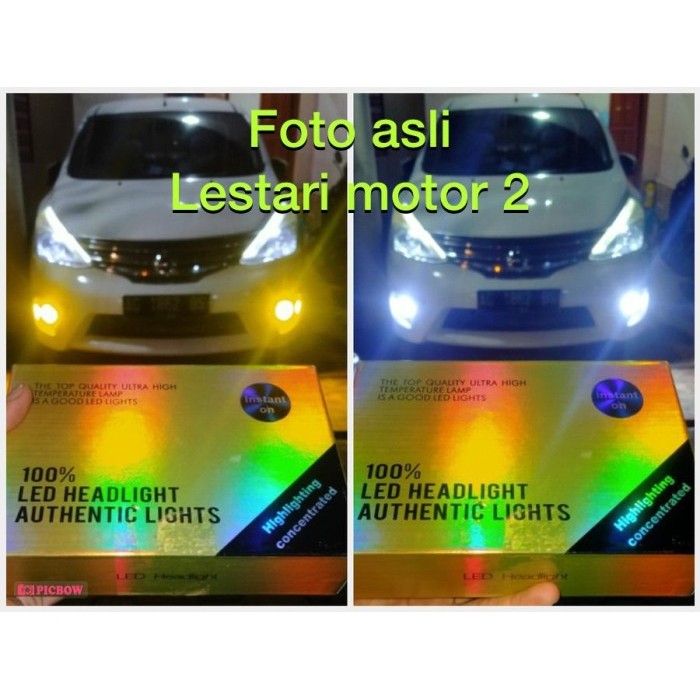 Lampu Foglamp Headlamp LED H11 H16 H8 2 Warna Putih Kuning
