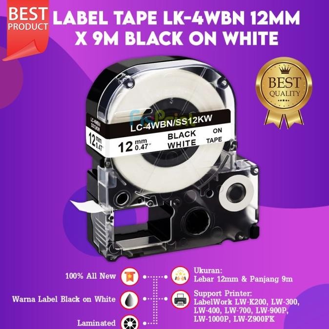 

Sale Label Tape Laminated 12Mm 18Mm 24Mm 36Mm Lk4Wbn Lk5Wbn Lk6Wbn Lk7Wbn