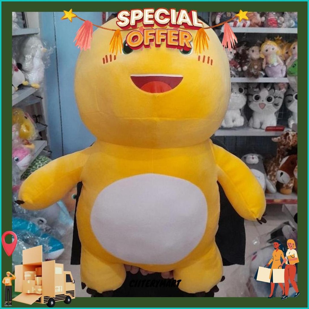 Boneka Dinosaurus Naloong Dino Kuning Lucu Nailong Nalong Bahan Halus Lembut Promo