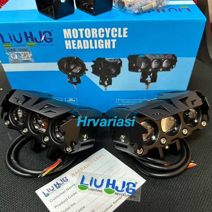 lampu tembak foglamp SQL 3 mata HJG/Lampu Laser 3 mata Sepasang
