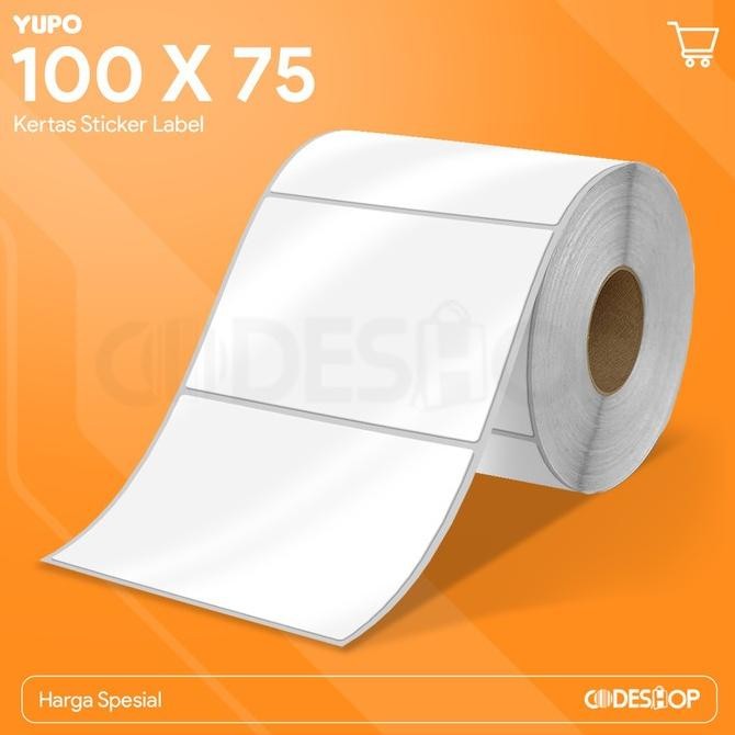 

Sale Label Yupo 100 X 75 Mm 1 Line Isi 1000 Stiker Ga Bisa Sobek Tahan Air