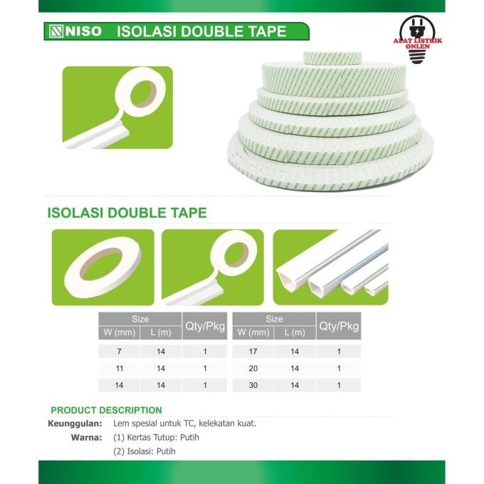 

Sale Double Tape Pe Foam Solasi Bb Busa 30 Mm X 30 M Putih Lem Isolasi Niso