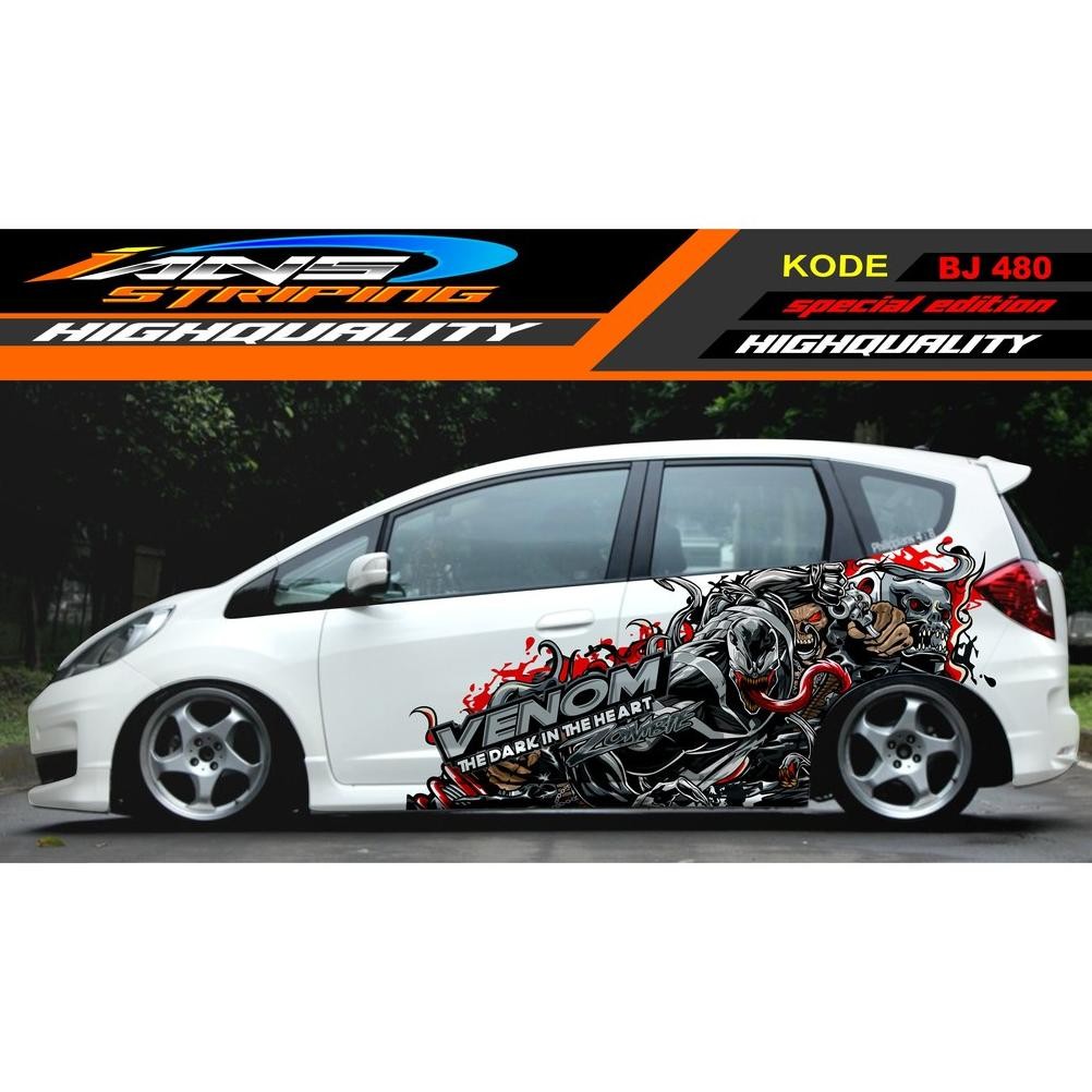 Sale DECAL STICKER MOBIL JAZZ, BRIO, SIGRA, AGYA, YARIS / STIKER MOBIL VENOM / VARIASI STICKER MOBIL