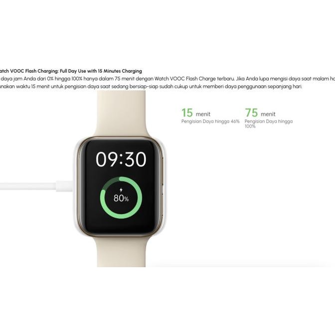 Oppo Watch 46mm Original Resmi Smart Watch 41mm Music Fast Charging Vooc
