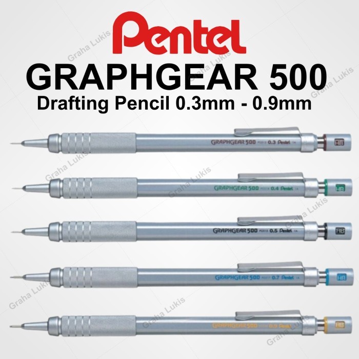 

TERBARU - Pentel Graph Gear 500 Drafting Pencil - 0.3 mm