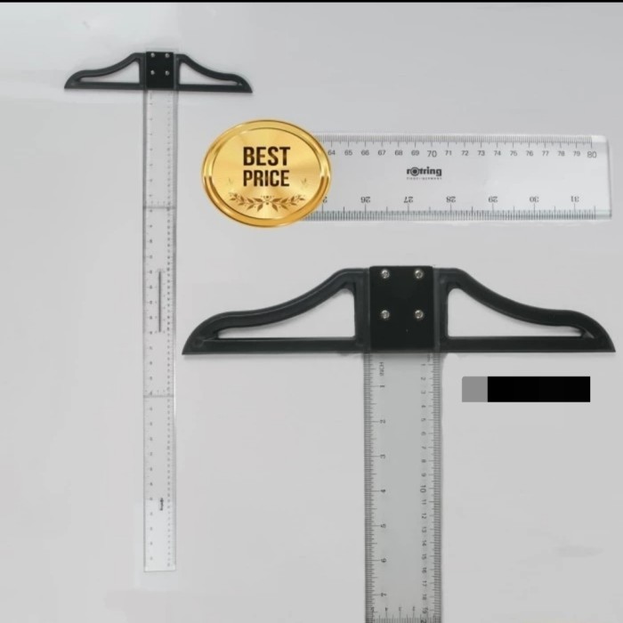 

NEW penggaris t square ziegel 80 cm