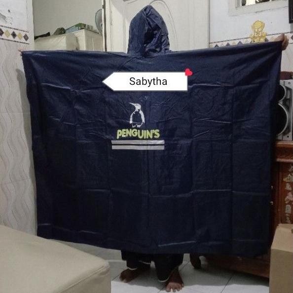 (PROMO HUJAN) Jas Hujan Kelelawar PENGUIN Ponco Big Top PENGUIN'S - Parasut Nylon XXL PINGUIN - Jake