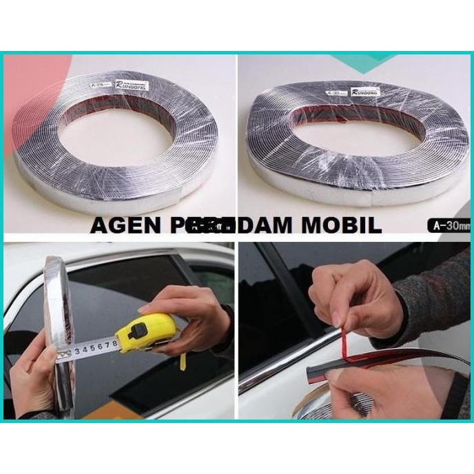 lis crome, list crome, list body mobil, lis body mobil, lis kaca mobil