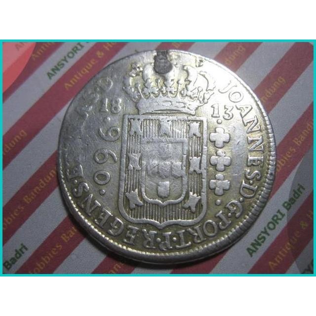 Koin Perak Brazil Joannes.D.G.Port.P.Regens Th 1813 Rare (Iklan D271)