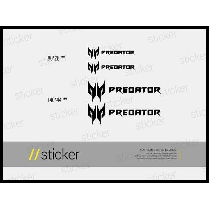 

DISKON PREDATOR - CUTTING STICKER STIKER ORACAL GAMES !!