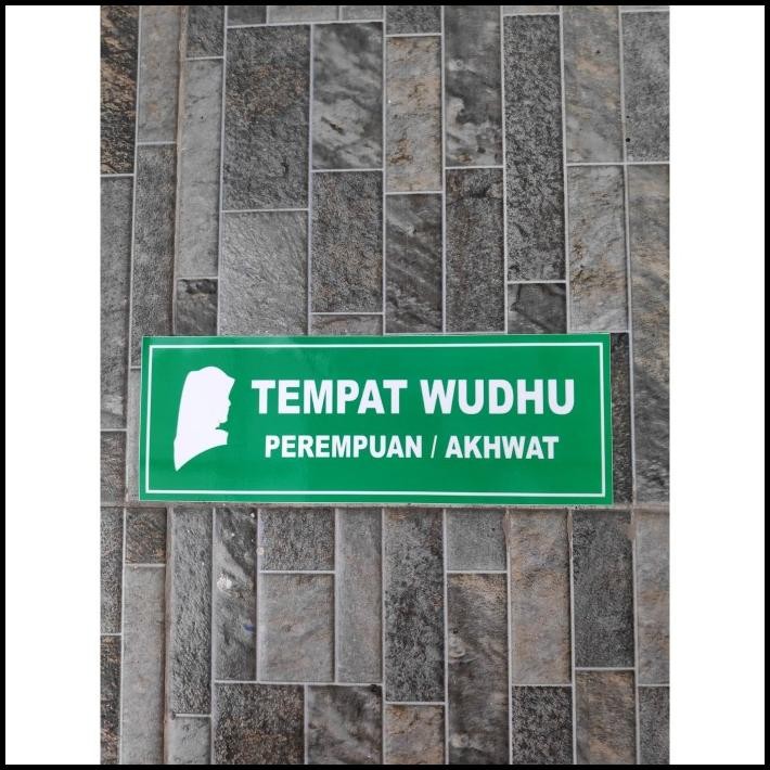 

HOT DEAL STIKER VINYL TANDA LOKASI TEMPAT WUDHU WANITA IKHWAT MASJID MUSHOLA !!!!